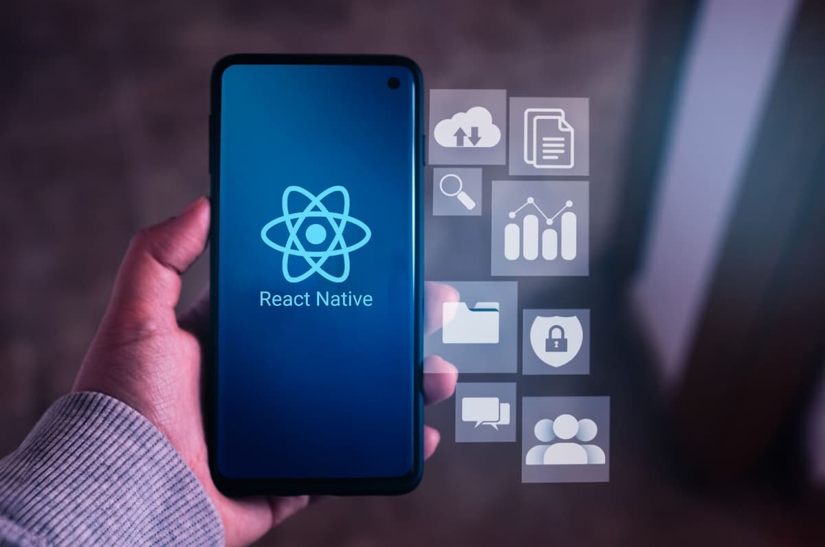 React Native App Development Illustration